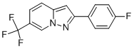 2-(4-FLUOROPHENYL)-6-(TRIFLUOROMETHYL)PYRAZOLO[1,5-A]PYRIDINE Struktur