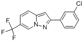 2-(3-CHLOROPHENYL)-6-(TRIFLUOROMETHYL)PYRAZOLO[1,5-A]PYRIDINE Struktur