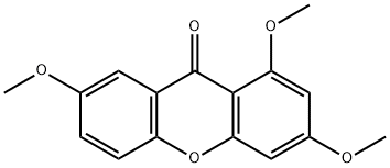 9H-Xanthen-9-one, 1,3,7-trimethoxy- Struktur