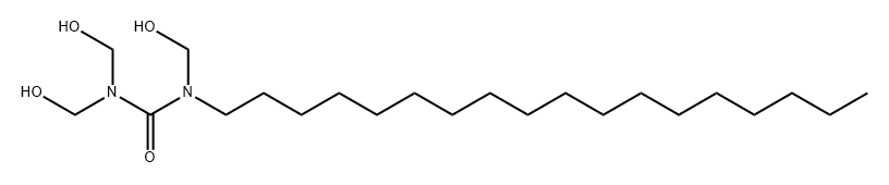 tris(hydroxymethyl)octadecylurea Struktur