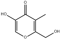 4H-Pyran-4-one, 5-hydroxy-2-(hydroxymethyl)-3-methyl- (9CI) Struktur