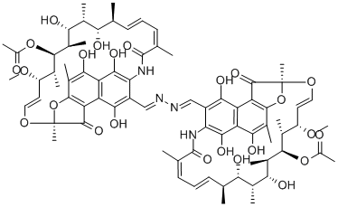 3,3'-(Azinobismethylidyne)bisrifamycin Struktur