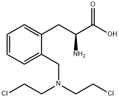 o-Bis(2-chloroethyl)aminomethylphenylalanine hydrochloride Struktur