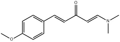 (1E,4E)-1-(Dimethylamino)-5-(4-methoxyphenyl)-penta-1,4-dien-3-one Struktur