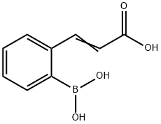 2-(2-CARBOXYVINYL)BENZENEBORONIC ACID Struktur