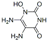 2,4(1H,3H)-Pyrimidinedione,  5,6-diamino-1-hydroxy- Struktur