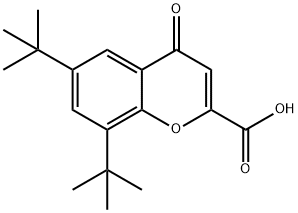 6,8-DI(TERT-BUTYL)-4-OXO-4H-CHROMENE-2-CARBOXYLIC ACID Struktur