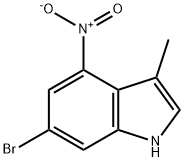 6-BROMO-3-METHYL-4-NITROINDOLE Struktur