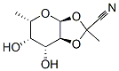 alpha-L-Galactopyranose, 1,2-O-[(1S)-1-cyanoethylidene]-6-deoxy- (9CI) Struktur