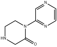 Piperazinone, 1-pyrazinyl- (9CI) Struktur