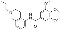 3,4,5-Trimethoxy-N-(1,2,3,4-tetrahydro-2-propylisoquinolin-5-yl)benzamide Struktur