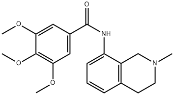 3,4,5-Trimethoxy-N-(1,2,3,4-tetrahydro-2-methylisoquinolin-8-yl)benzamide Struktur