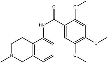 2,4,5-Trimethoxy-N-(1,2,3,4-tetrahydro-2-methylisoquinolin-5-yl)benzamide Struktur