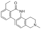 Isoquinoline, 1,2,3,4-tetrahydro-5-(2,6-diethylbenzamido)-2-methyl- Struktur