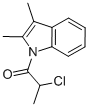 1H-Indole, 1-(2-chloro-1-oxopropyl)-2,3-dimethyl- (9CI) Struktur