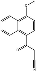 3-(4-METHOXY-1-NAPHTHYL)-3-OXOPROPANENITRILE Struktur