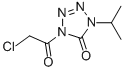 5H-Tetrazol-5-one, 1-(chloroacetyl)-1,4-dihydro-4-(1-methylethyl)- (9CI) Struktur