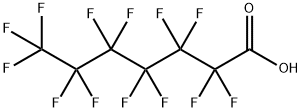 Perfluoroheptanoic acid Struktur