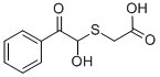 (1-HYDROXY-2-OXO-2-PHENYLETHYL)THIO]ACETIC ACID Struktur