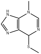 6,7-Dihydro-3-methyl-6-(methylthio)-3H-purine Struktur