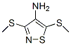 3,5-Bis(methylthio)-4-isothiazolamine Struktur