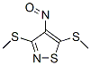 3,5-Bis(methylthio)-4-nitrosoisothiazole Struktur