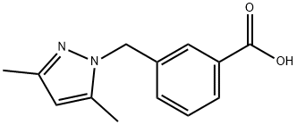 3-(3,5-DIMETHYL-PYRAZOL-1-YLMETHYL)-BENZOIC ACID Struktur