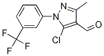 1H-Pyrazole-4-carboxaldehyde, 5-chloro-3-Methyl-1-[3-(trifluoroMethyl)phenyl] Struktur