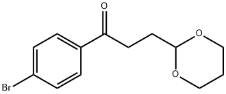 4'-BROMO-3-(1,3-DIOXAN-2-YL)PROPIOPHENONE Struktur