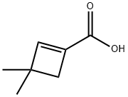 1-Cyclobutene-1-carboxylic acid, 3,3-dimethyl- (7CI,9CI) Struktur