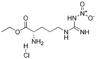 L-Ornithine, N5-[iMino(nitroaMino)Methyl]-, ethyl ester, hydrochloride Struktur