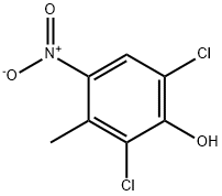 2,6-dichloro-4-nitro-m-cresol Struktur