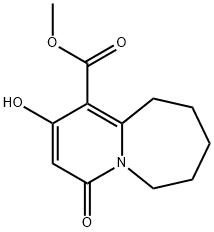 METHYL 2-HYDROXY-4-OXO-4,6,7,8,9,10-HEXAHYDROPYRIDO[1,2-A]AZEPINE-1-CARBOXYLATE Struktur