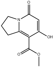 METHYL 7-HYDROXY-5-OXO-1,2,3,5-TETRAHYDROINDOLIZINE-8-CARBOXYLATE Struktur