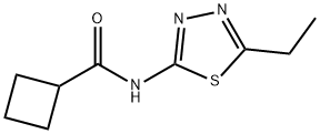 Cyclobutanecarboxamide, N-(5-ethyl-1,3,4-thiadiazol-2-yl)- (9CI) Struktur