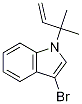 3-broMo-1-(2-Methylbut-3-en-2-yl)-1H-indole Struktur