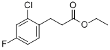 3-(2-CHLORO-4-FLUORO-PHENYL)-PROPIONIC ACID ETHYL ESTER Struktur