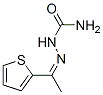 (1-thiophen-2-ylethylideneamino)urea Struktur