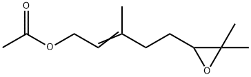 5-(3,3-dimethyloxiranyl)-3-methylpent-2-en-1-yl acetate Struktur