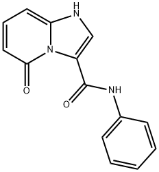 Imidazo[1,2-a]pyridine-3-carboxamide, 1,5-dihydro-5-oxo-N-phenyl- (9CI) Struktur