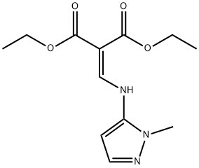 DIETHYL 2-([(1-METHYL-1H-PYRAZOL-5-YL)AMINO]METHYLENE)MALONATE Struktur