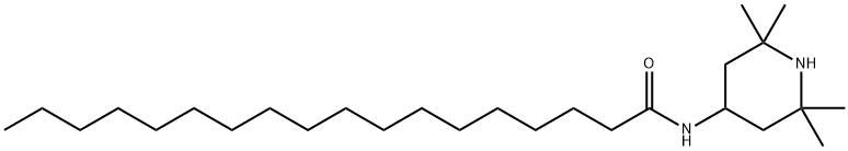 N-(2,2,6,6-tetramethyl-4-piperidyl)stearamide Struktur