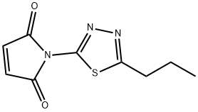 1H-Pyrrole-2,5-dione, 1-(5-propyl-1,3,4-thiadiazol-2-yl)- (9CI) Struktur