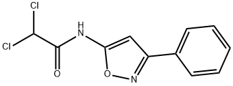 2,2-Dichloro-N-(3-phenyl-5-isoxazolyl)acetamide Struktur