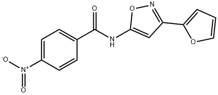 N-[3-(2-furyl)oxazol-5-yl]-4-nitro-benzamide Struktur