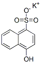 4-Hydroxy-1-naphthalenesulfonic acid potassium salt Struktur