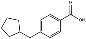 4-(Cyclopentylmethyl)benzoic acid Struktur