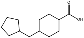 4-(cyclopentylmethyl)cyclohexane-1-carboxylic acid Struktur