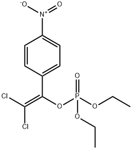 2,2-Dichloro-1-(4-nitrophenyl)ethenyl diethyl phosphate Struktur