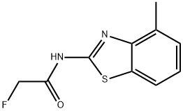 Acetamide, 2-fluoro-N-(4-methyl-2-benzothiazolyl)- (9CI) Struktur